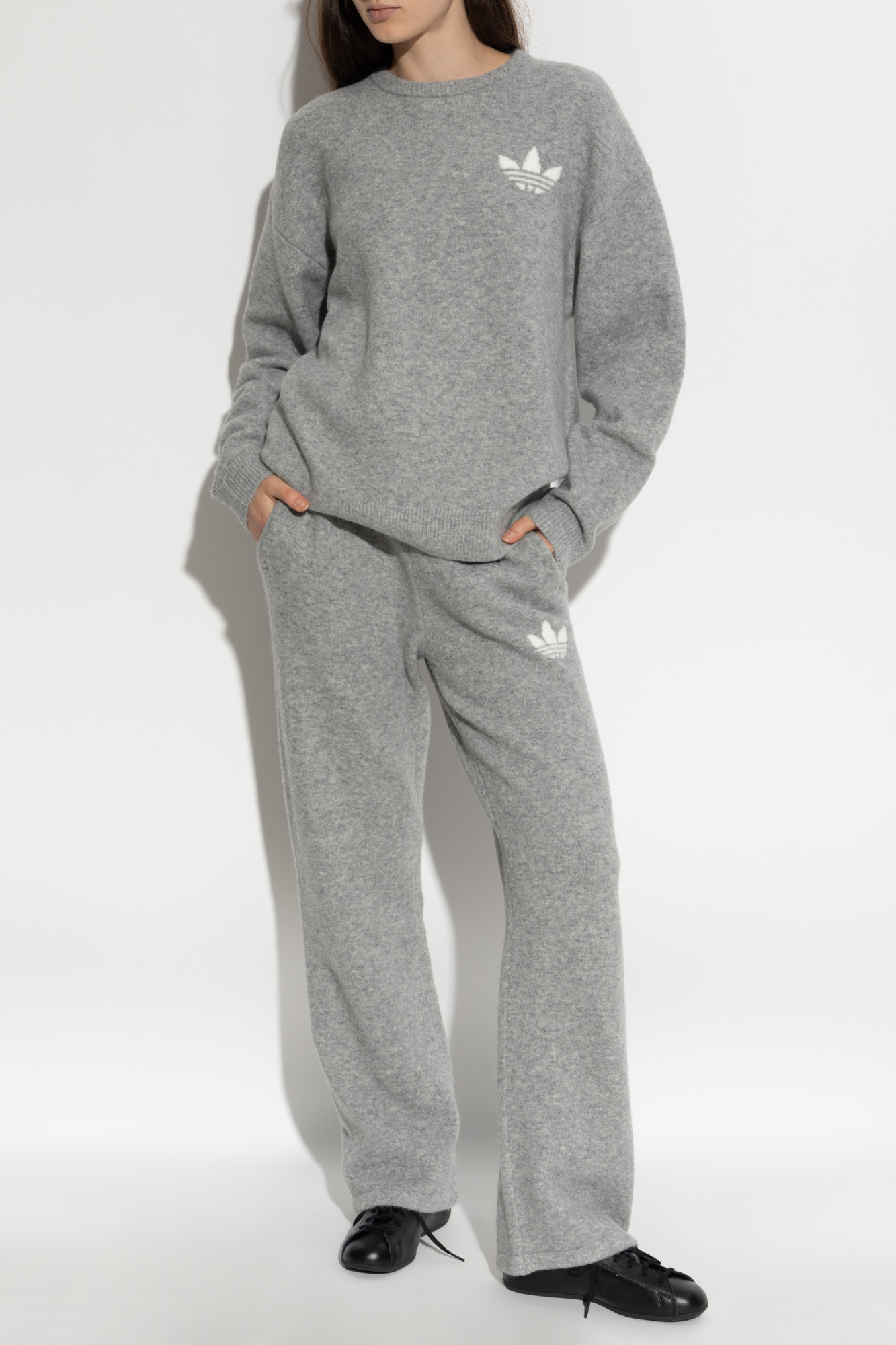 Grey Sweater with logo ADIDAS Originals - Vitkac Canada